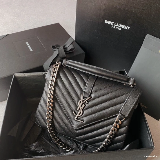 leather bag-24*17*6.5cm Medium shoulder YSL 0709